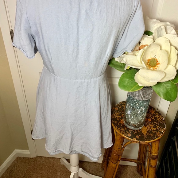 New Lulu’s Sea Day Light Blue Skater  Dress - Picture 7 of 9